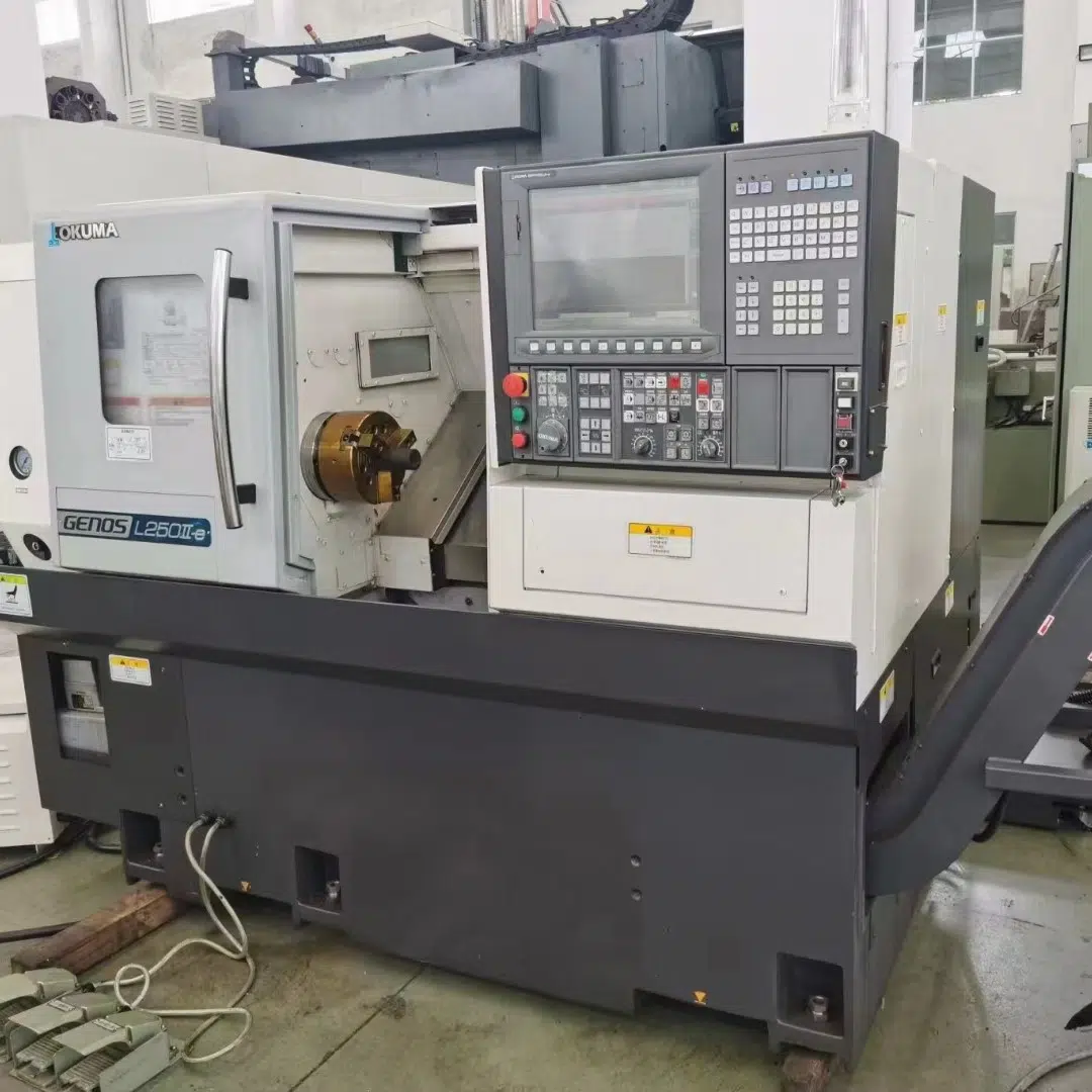 Used OKUMA GENOSL250ll-E CNC Lathe Used OKUMA GENOSL250ll-E CNC Lathe