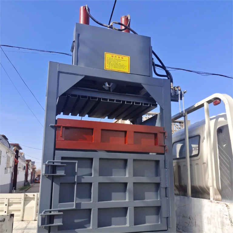 200T Verital Metal Chip Compactor For