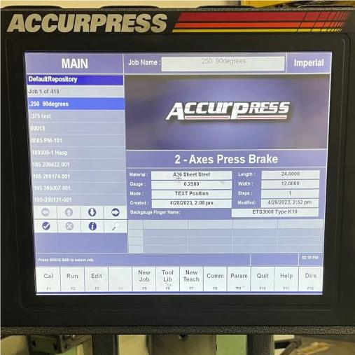 ACCURPRESS 710010 Press Brake